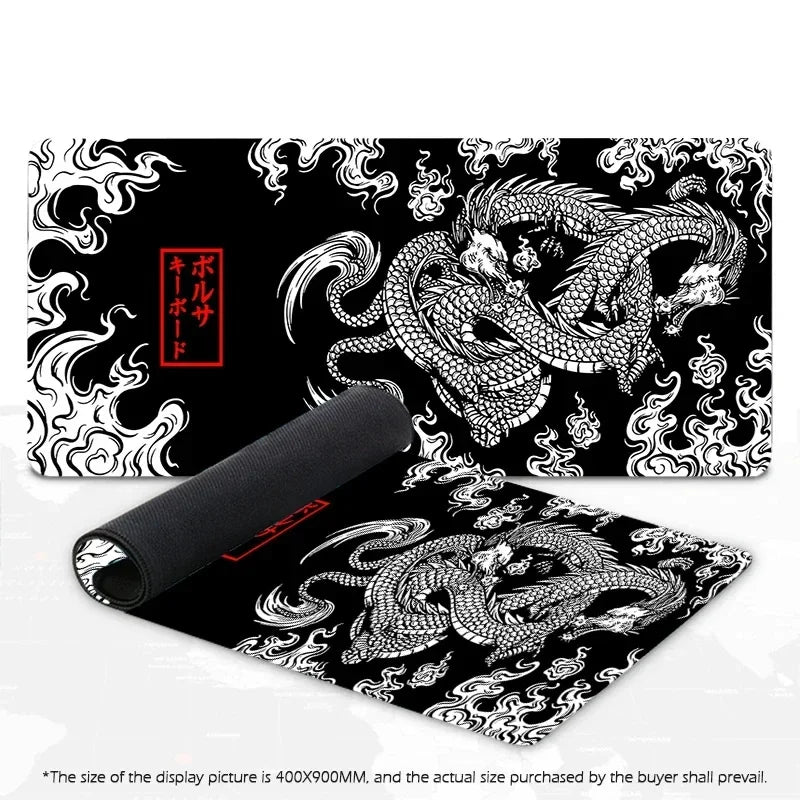 Japanese Dragon  Gaming Mousepad Speed Desk Mat Anime Theme Keyboard Gamer Mouse Pad for Esports