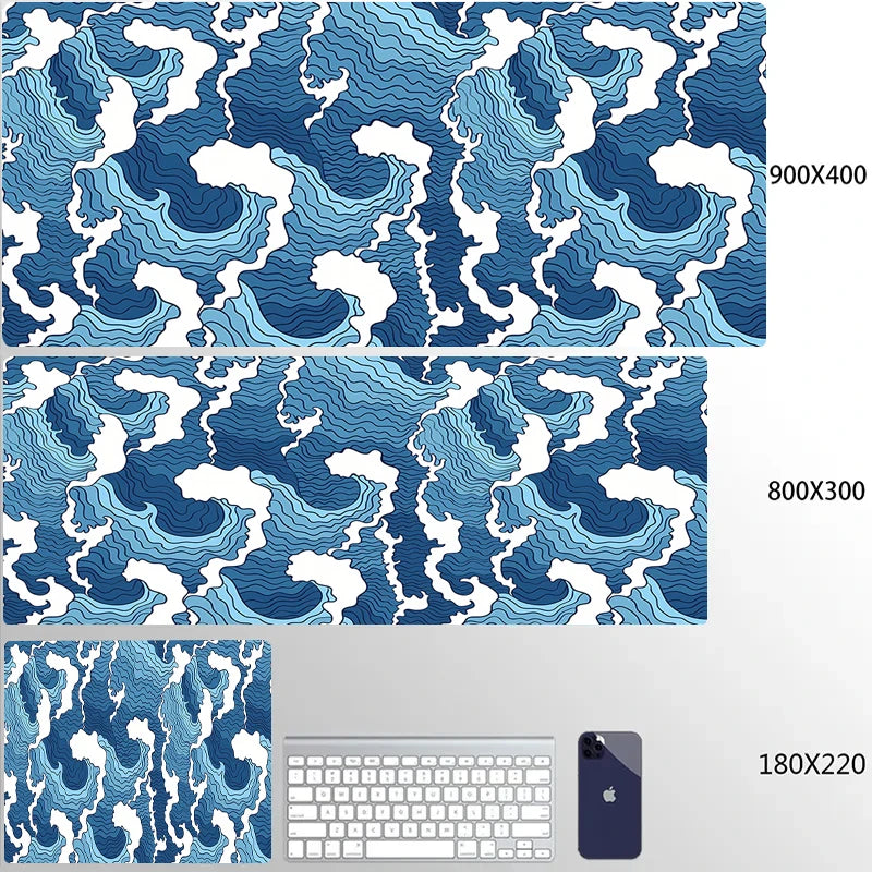 Personalized Art Gaming Mouse Pad Gamer Large Mouse Mat Great Wave Big Mouse Pads Pc Computer Mousepad XXL Laptop HD Desk Mats