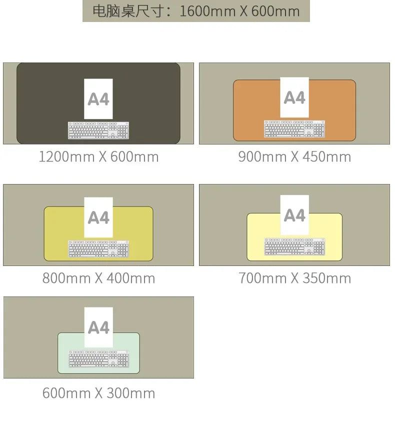 Wool Felt Cushion Large Mouse Pads Gaming Computer Xxl Desk Mat Table Keyboard Laptop Desk Non-slip Deskpad Home Office Mousepad
