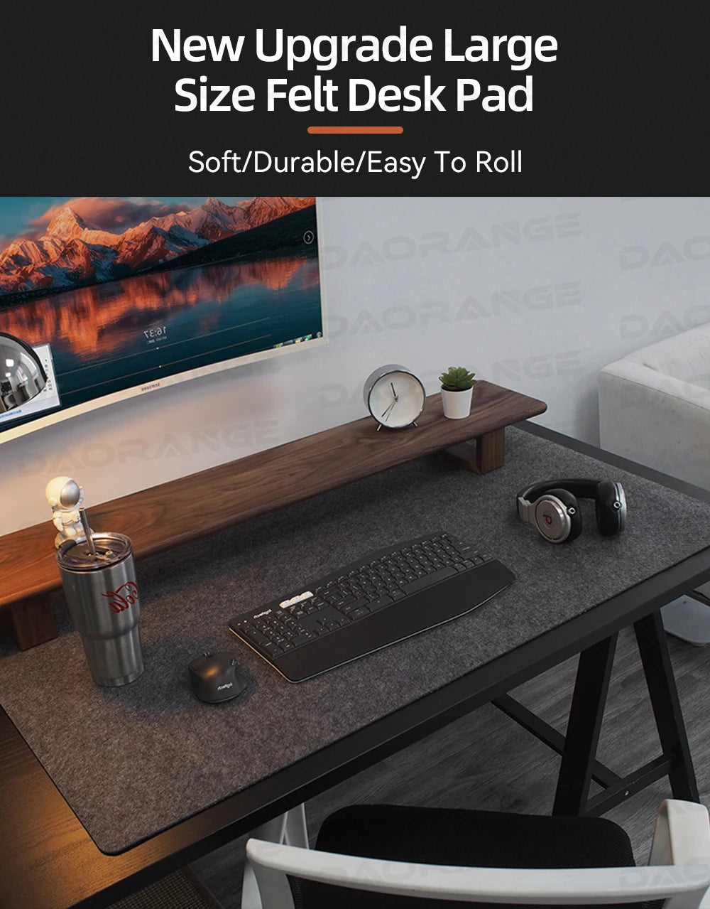 Multi Size Wool Felt Mouse Pad Office Computer Desk Protector Mat Keyboard Non-slip Mat Laptop Table Cushion Gaming Accessories