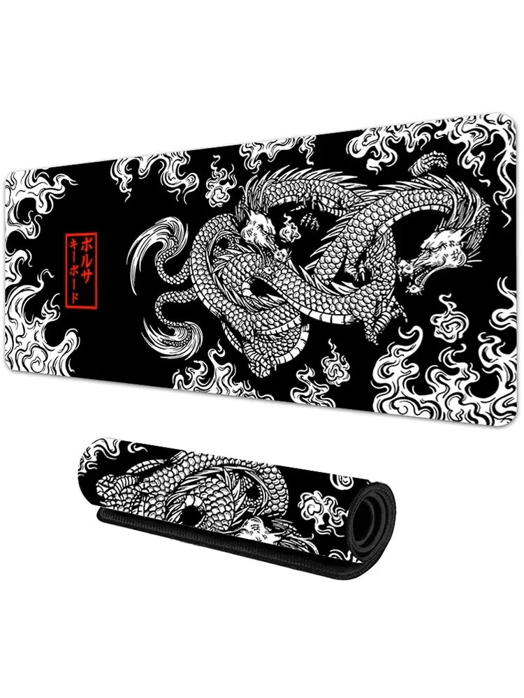 Japanese Dragon  Gaming Mousepad Speed Desk Mat Anime Theme Keyboard Gamer Mouse Pad for Esports