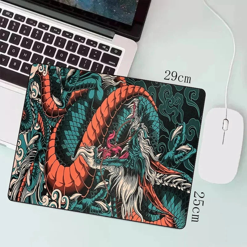 Japanese Dragon  Gaming Mousepad Speed Desk Mat Anime Theme Keyboard Gamer Mouse Pad for Esports