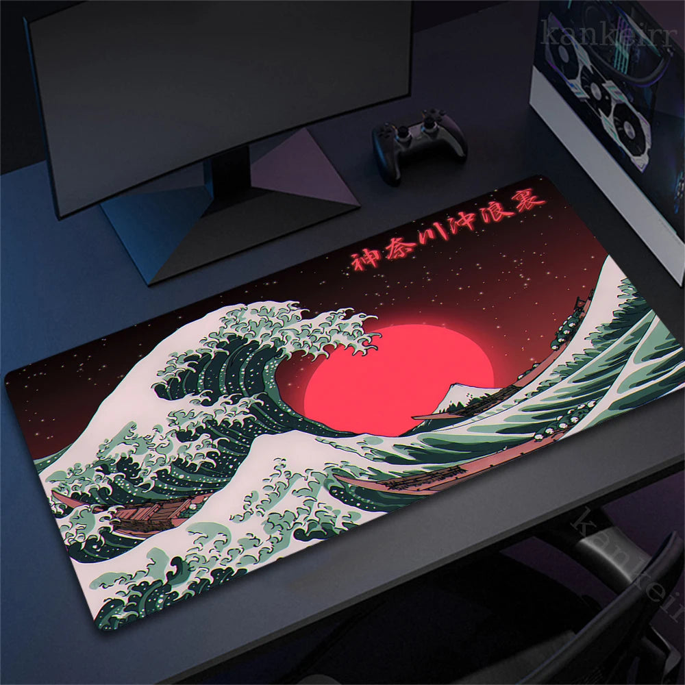 Personalized Art Gaming Mouse Pad Gamer Large Mouse Mat Great Wave Big Mouse Pads Pc Computer Mousepad XXL Laptop HD Desk Mats