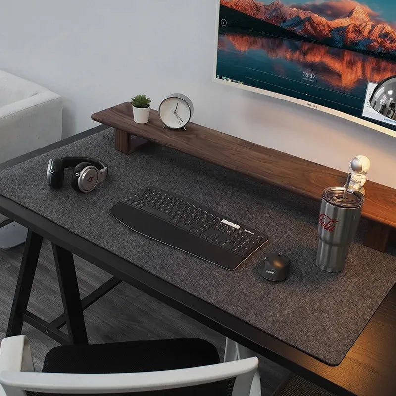 Wool Felt Cushion Large Mouse Pads Gaming Computer Xxl Desk Mat Table Keyboard Laptop Desk Non-slip Deskpad Home Office Mousepad