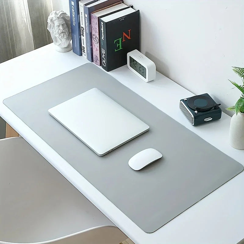 PU Leather Mouse Pads Desk Mat for Office Solid Color Gaming Waterproof Non-slip Computer Pad Keyboard Pads